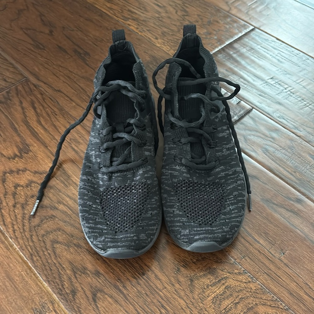Black high top cheer shoes
